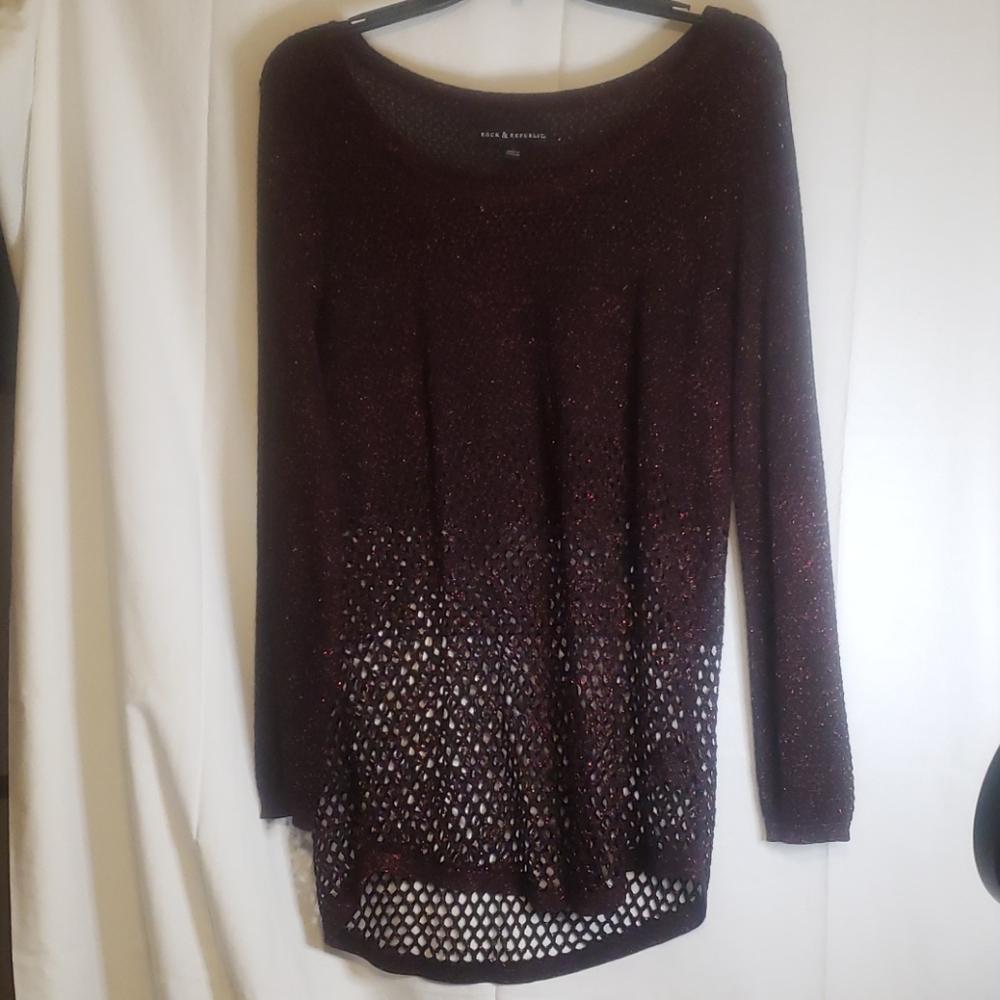 Rock and Republic sheer top
